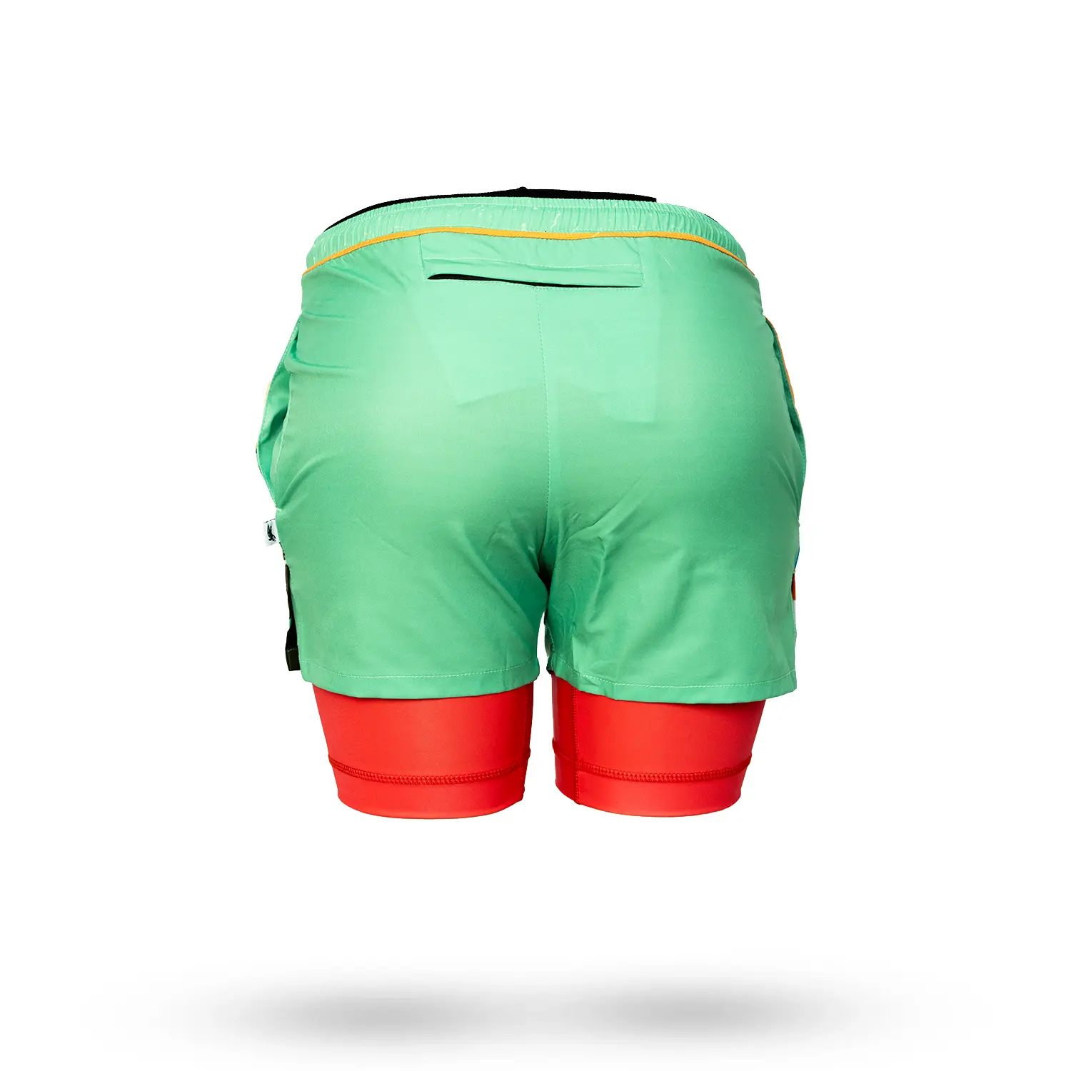 Mens 2-1 Compression Retro Paddle 7" Shorts - Image 5